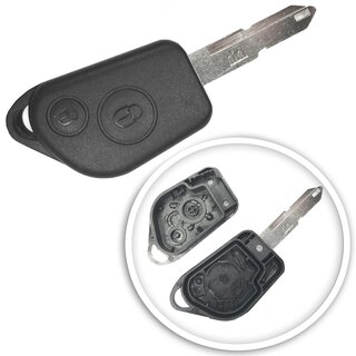 Ersatz Funkgehäuse Peugeot/Citroen - 2 Tasten NE73...