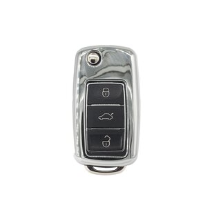 Noble protective cover suitable for car keys VW silver