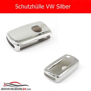 Noble protective cover suitable for car keys VW silver