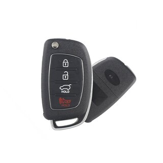 Ersatz Klappschlssel  geeignet fr Hyundai  - 4 Tasten HY14  mit Panic Button geeignet fr i20, i30