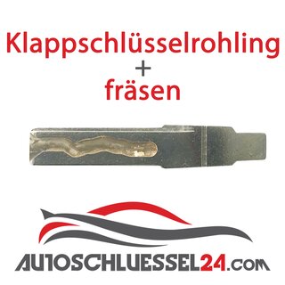 Ersatz Klappschlssel geeignet fr Opel - 3 Tasten HU46 GM15 / Opel Antara / Chevrolet Captiva